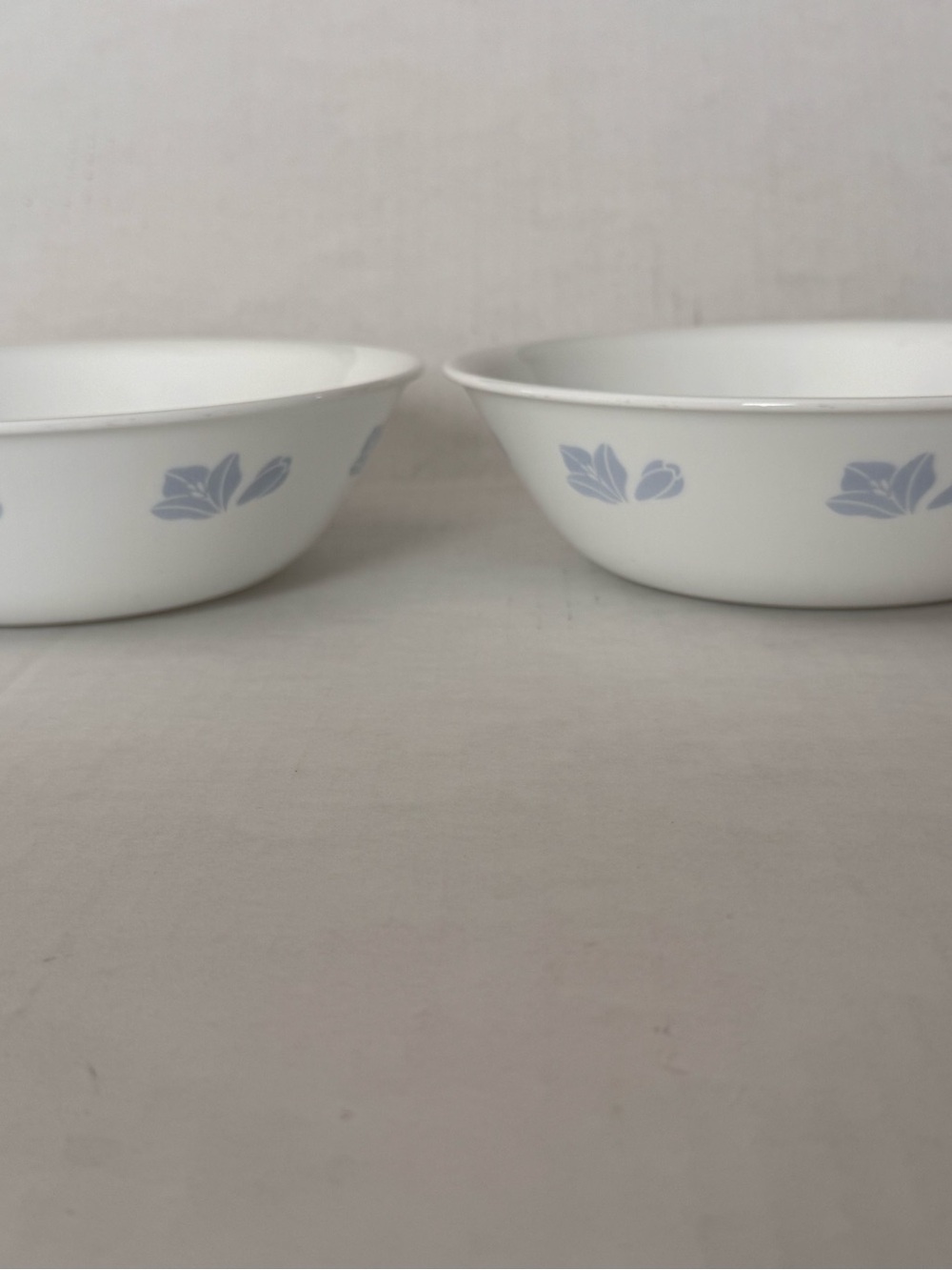 Vintage Corelle Friendship 8 1/2” Serving Bowls 1 Quart Blue Flowers Set of 2